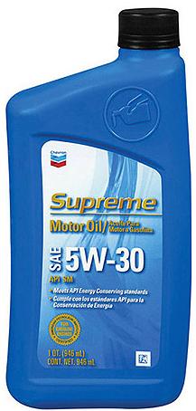картинка Chevron Supreme Motor Oil SAE 5W-30  q (12) Моторное масло. Артикул: 220013719