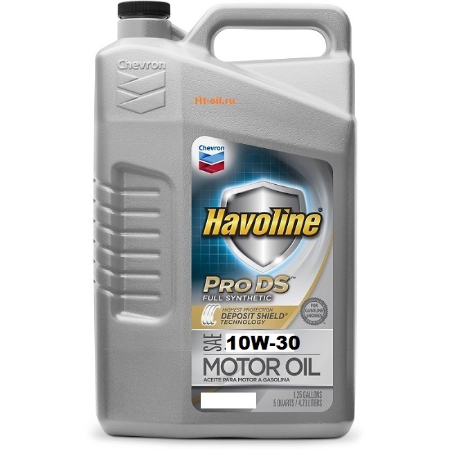 картинка Chevron CHV моторное масло для бензиновых двигателей HAVOLINE PRODS FULL SYNTHETIC 10W-30 (3*4,73 л). Моторное масло. Артикул: 223505485